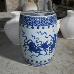 Chinese Kylin Ceramic Garden Stool WRYSI02