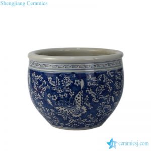 RYWD13 oriental blue and white flower pot