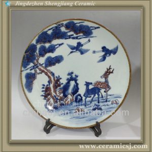 RYWU03 chinese hand painted antique ceramic plate