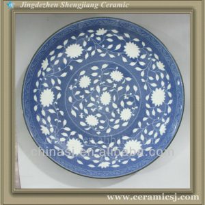 RYWU15 antique decorative ceramic enamel plate