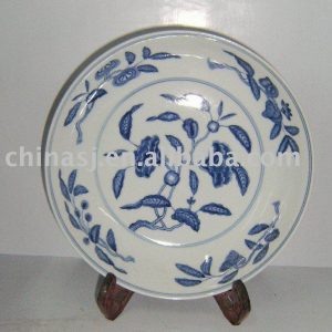 Blue and White porcelain China plate WRYAS52