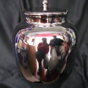 WRYIR70 Modern silver porcelain jar 