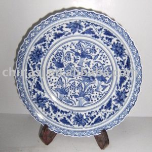 Wall plate Blue and White WRYAS53