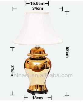 TYLP50 Metal brass silver gold Porcelain Lamp