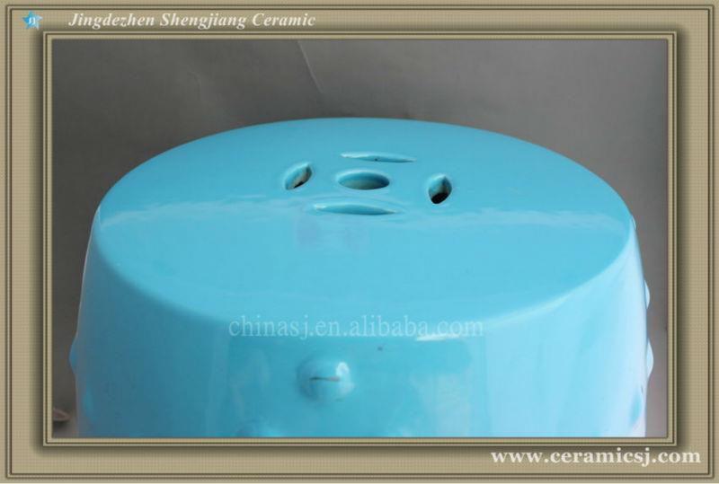 WRYIR81 17inch Blue ceramic bar stools
