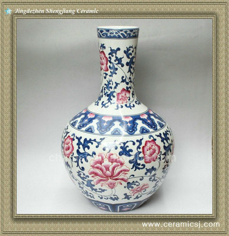 RYXG03 jingdezhen porcelain blue and white vase