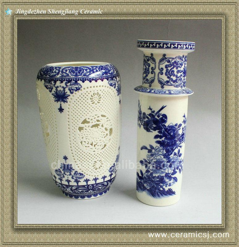 RYXH06 chinese hollowed-out ceramic vase