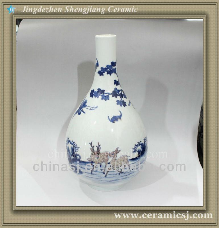 RYWU22 jingdezhen antique hand painted porcelain vase