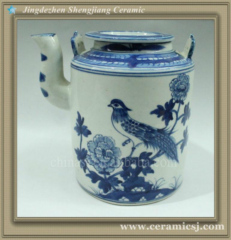 RYWK02 blue and white ceramic cheap tea pot