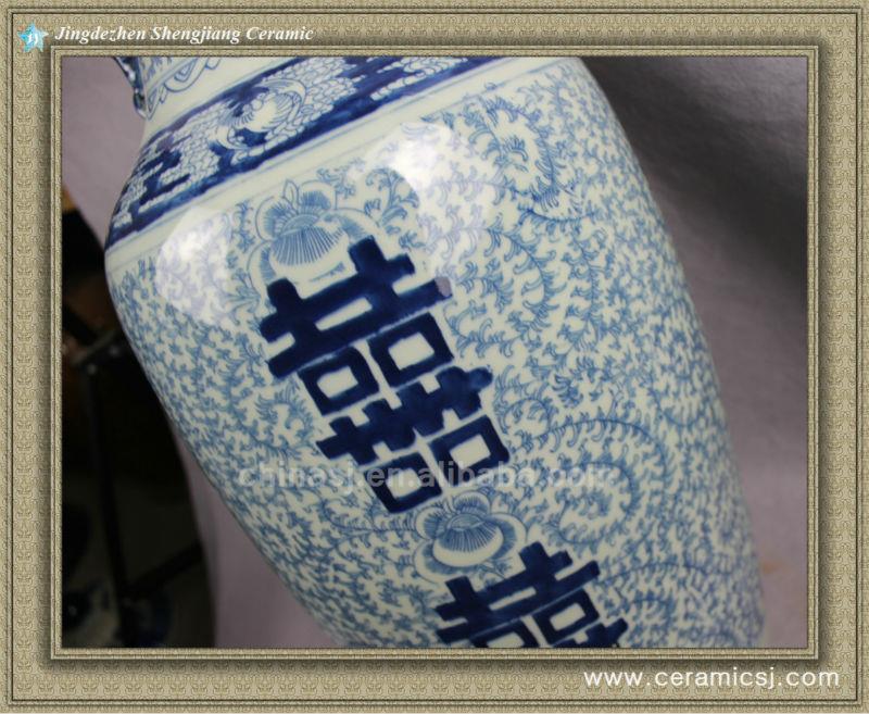 chinese large indoor blue and white porcelain vase RYVM13