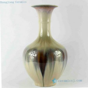 RZCJ08 14 inch High temperature White Black Transmutation Porcelain Vase