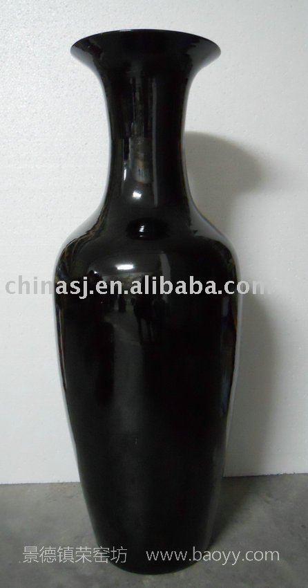 WRYIR66 Height 100cm black porcelain vase 
