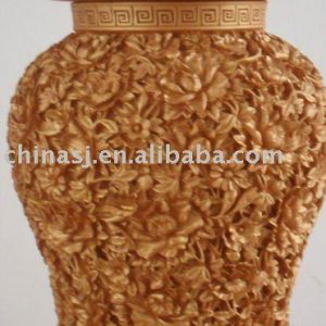 high quality hand engraved gold porcelain Chinese ginger jar WRYNG01