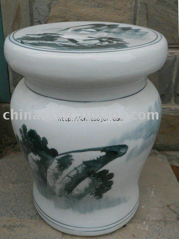 WRYLY01 Chinese landscape Ceramic Garden Stool 