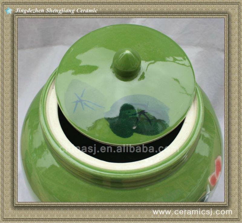 RYWW02 Green porcelain Storage Pot
