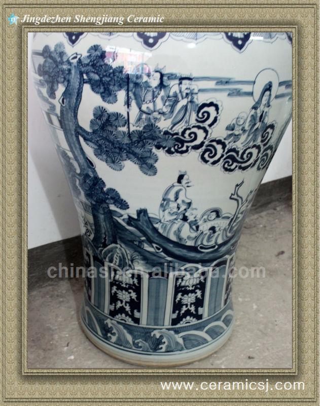 RYWY06 47 inch tall Hand Made Chinese Fairy Temple Jar