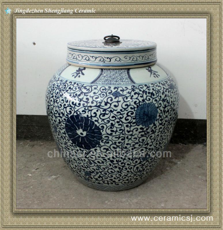 RYWY04 22inch hand painted ceramic storage jar