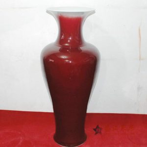 RZAX03 43INCH Oxblood Fishtail Vase