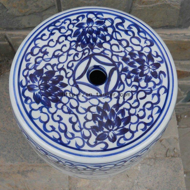 WRYLY04 Chinese dragon Ceramic Garden Stool 