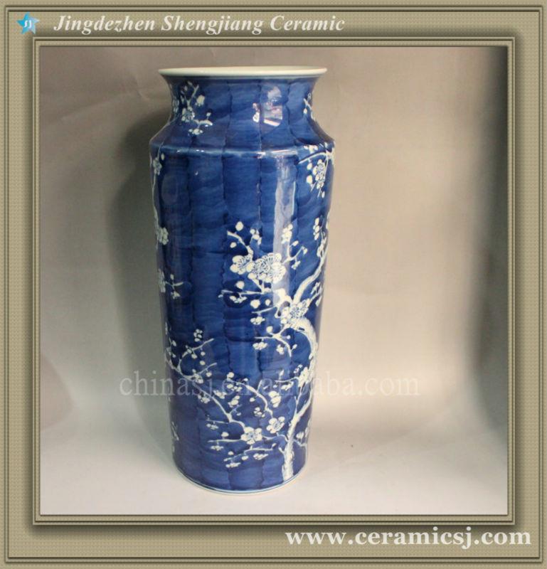 RYWG05 Hand paint Plum Bloosom Hand Blown Vases