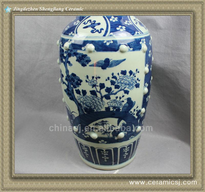 chinese large indoor blue and white porcelain vase RYVM07