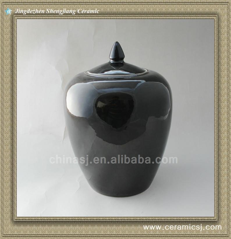 RYNQ45 Porcelain Ginger Black Jar