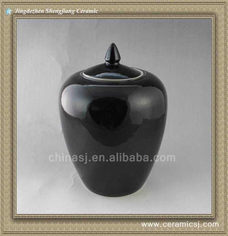 RYNQ45 Porcelain Ginger Black Jar