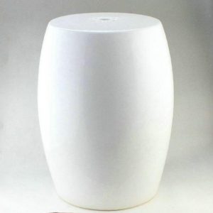 RYTP03 19" Garden furniture for sale Plain White Ceramic Stool