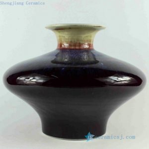RZCJ25 H9" chinese garden decoration Transmutation Porcelain Vase