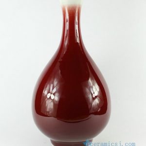 RZCO01 H17" china home decor wholesale Oxe Blood Porcelain Vase