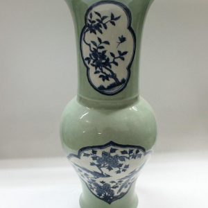 RYZF01 Chinese glazed blue white hand painted Porcelain vase sale