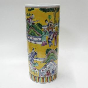 RYZG04 11.4" JDZ hand painted antique oriental round vases
