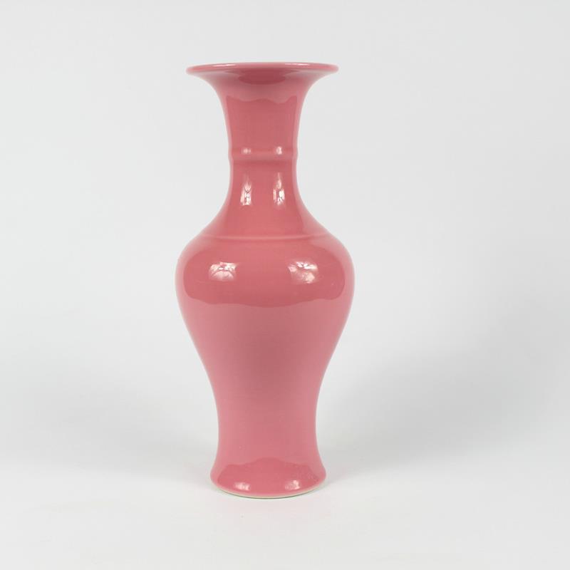 RZBF02 10.8" ceramic pink vases Jingdezhen Shengjiang Ceramic Co