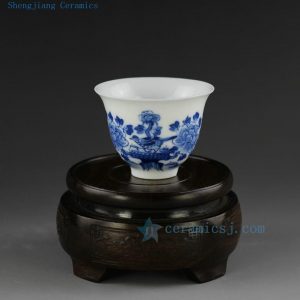 Jingdezhen hand made painted blue white porcelain tea cups 