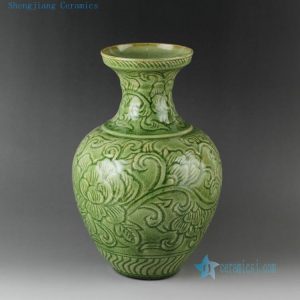 Crackle porcelain vases