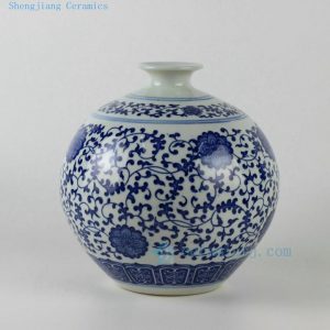 RZEC01 9" Blue white ceramic vases