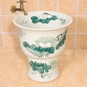 Ceramic household toilet basin combination
