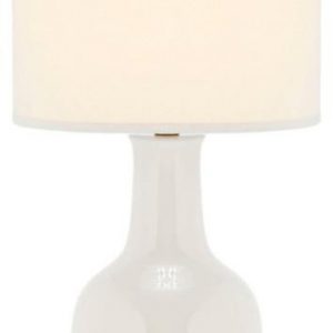 Pure white contemporary table lamps