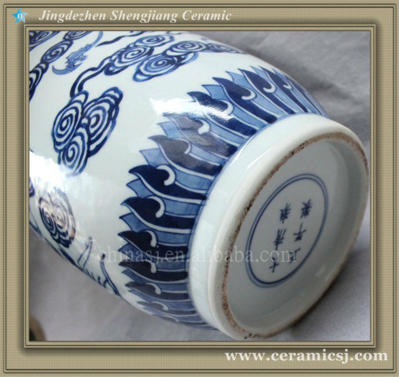 blue and white ceramic for stairs vase RYVX08