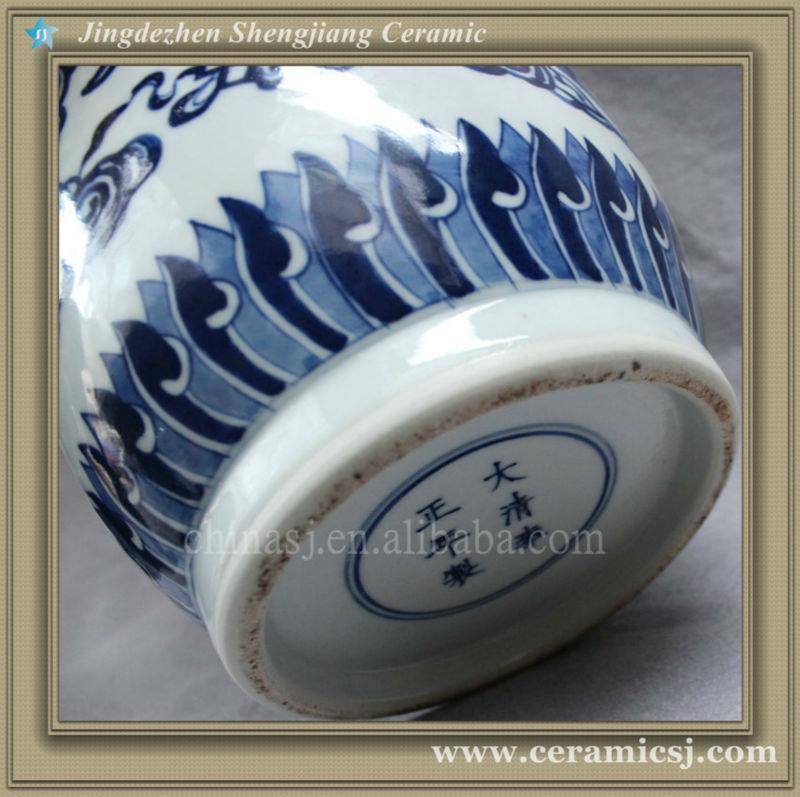 blue and white ceramic for stairs vase RYVX08
