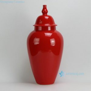 RYKB126 H21" Plain glazed Ceramic Temple Jars
