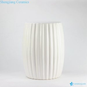 RYIR114 Solid color multi-prismatic ceramic vanity stool 