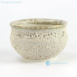 RYYF28 Cute transmutation glazed rough surface unique ceramic flower pots
