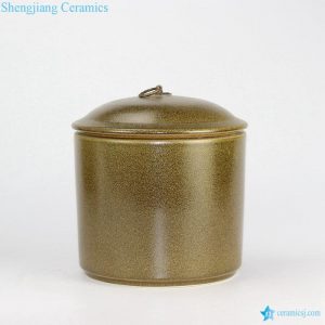 RZBY02 Tea dust glazed lite simple life large porcelain tin jar