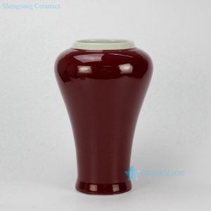 RZCN09 Oxblood glazed porcelain home vases 
