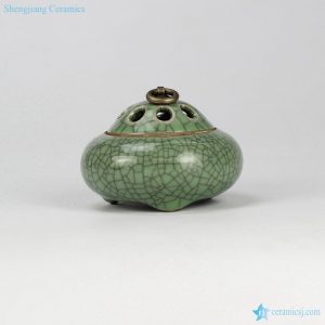 RZIE01 Porcelain of the Longquan Kiln of the Song Dynasty reproduction crackle glazed unique small ceramic censer thurible