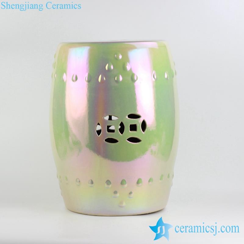 sepcial pearly luster glaze ceramic stool