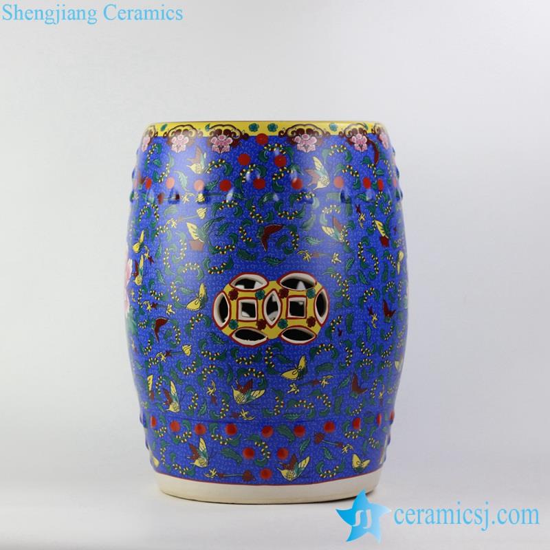 peony flower ceramic stool made in China