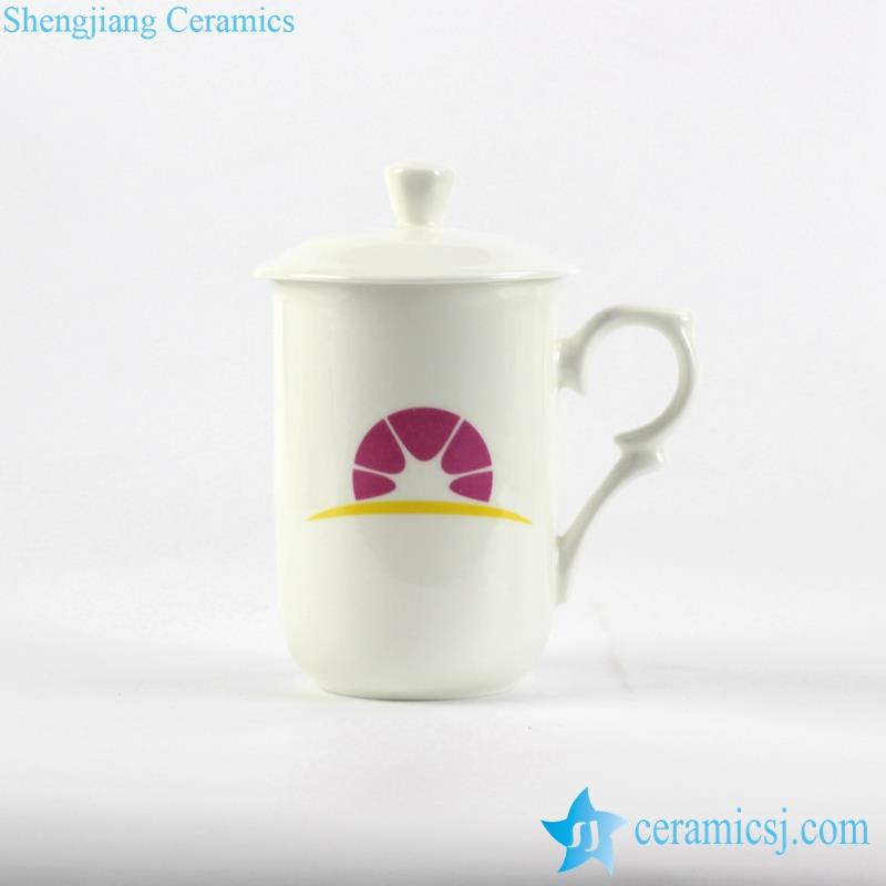 bone china white ceramic office water mug