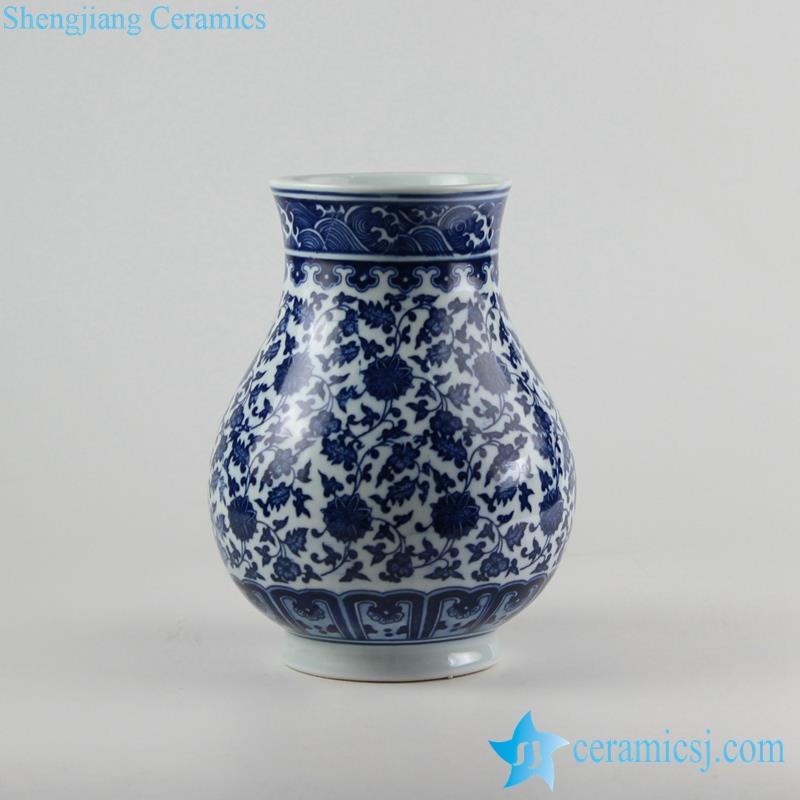  wholesale price blue and white ceramic floral vase